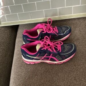 Asics Women's Shoes - Navy and Pink
